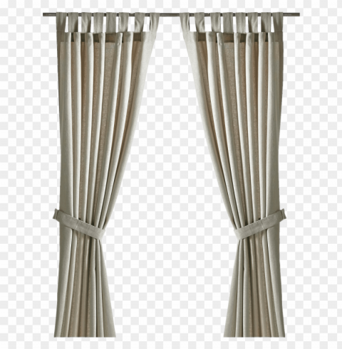 egg shell curtains with tie backs PNG images alpha transparency