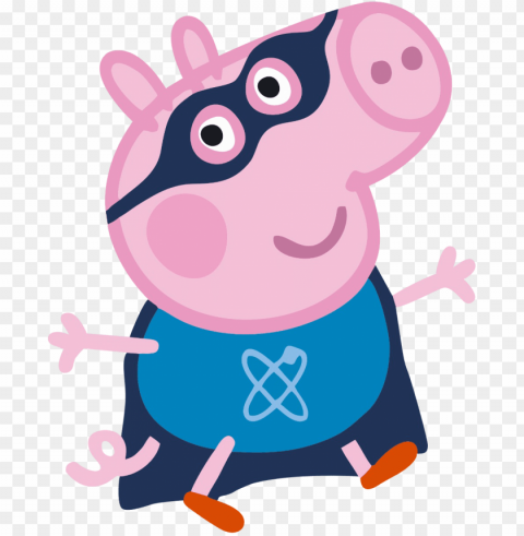 egga pig pig peppa pig family george pig pig - peppa pig george 2 birthday card PNG images without restrictions