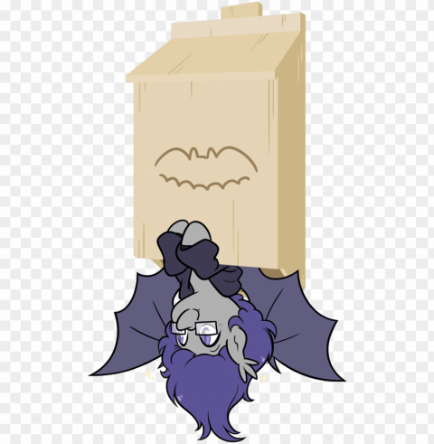 egophiliac bat box bat pony cute glasses male - cartoo ClearCut Background Isolated PNG Graphic Element