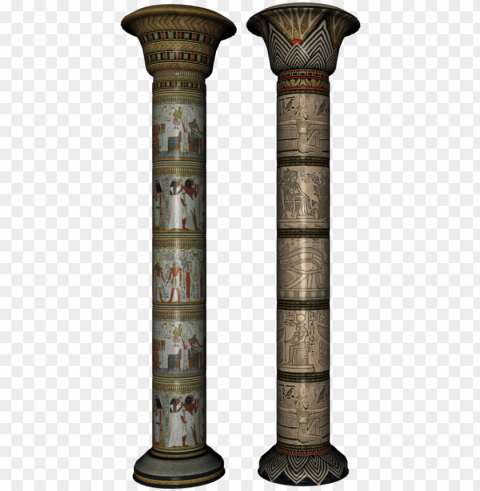 egypt - egyptian columns - egyptian columns Transparent PNG art