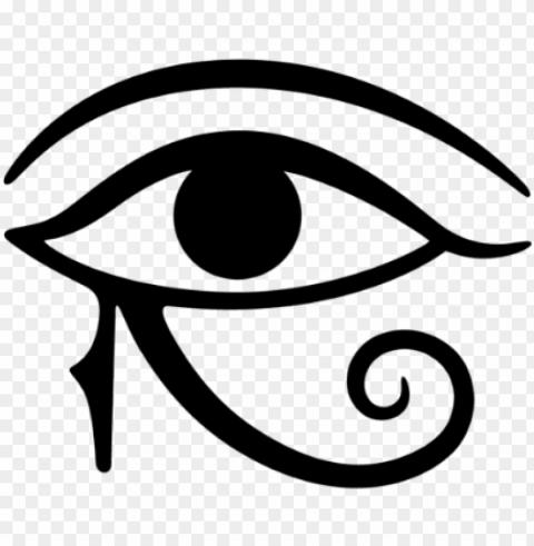 egyptian eye Isolated Element with Transparent PNG Background