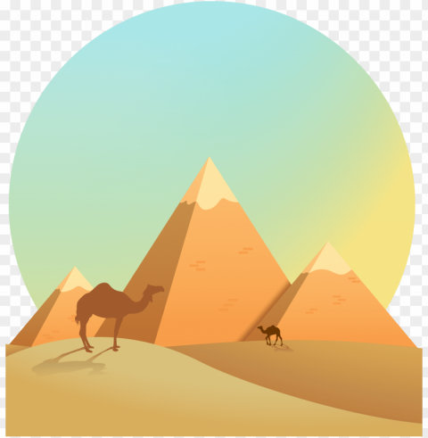 egyptian pyramids ancient illustration - ancient egypt pyramids cartoo PNG files with clear backdrop assortment