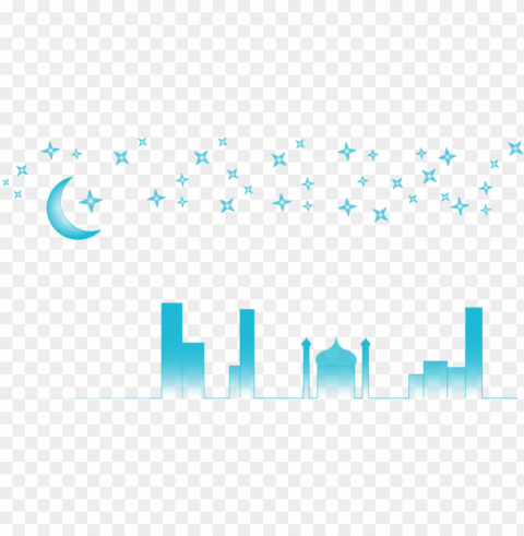 eid mubarak logo Isolated Item on Transparent PNG