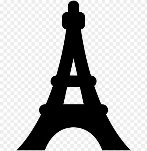eiffel tower icon - paris fashion mode sketch Transparent PNG Object Isolation