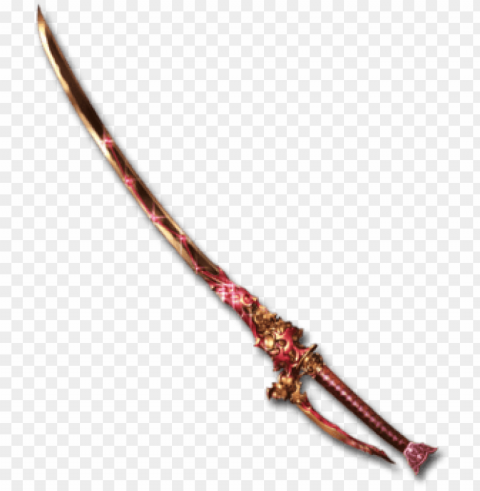 eight-life katana cardinal - fantasy aqua sword PNG for design