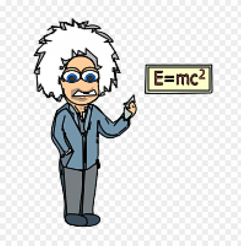 einstein with equation PNG Isolated Object on Clear Background