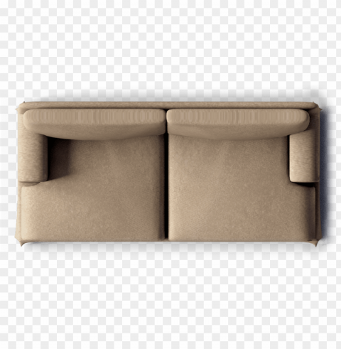 ekekog 3 seat sofa top - single sofa top view Transparent Background PNG Isolated Character