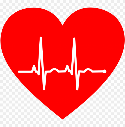 ekg heart image - heart with ekg line Free download PNG images with alpha channel