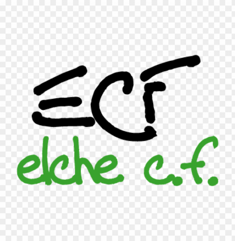 elche cf 2009 vector logo Isolated Graphic on Transparent PNG