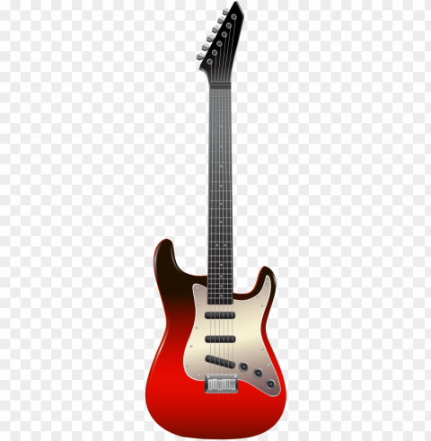 Electric Guitar Square Clipart Isolated Graphic On HighQuality PNG