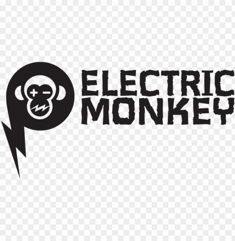 electric monkey logo PNG Object Isolated with Transparency