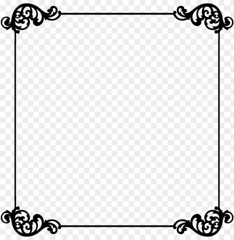 Elegant Transparent Frames PNG Images With Alpha Transparency Layer