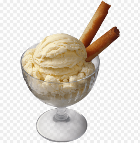  glace creme 45 - vanilla dessert PNG Isolated Design Element with Clarity