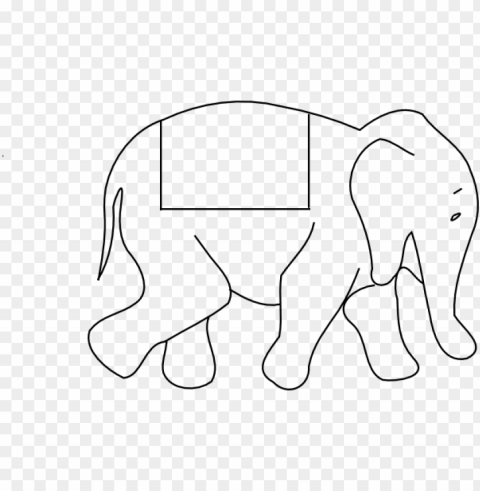 Elephant In Black And White PNG Graphics With Alpha Transparency Bundle