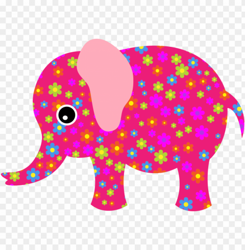 Elephant Pink PNG Files With Clear Background