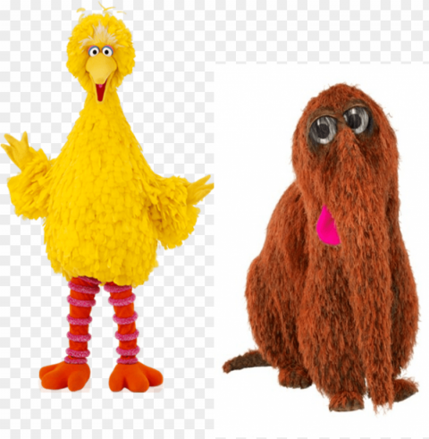 elmo big bird snuffy PNG images for graphic design
