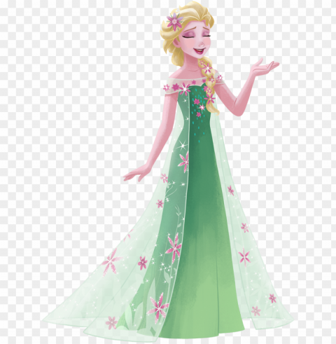 elsa 1 - disney princess frozen fever Isolated Item on Clear Transparent PNG