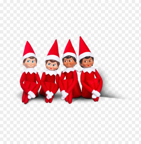 elves image - elf on the shelf grou PNG with transparent background free