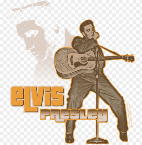 elvis presley the hillbilly cat men's regular fit t-shirt Isolated Item on Transparent PNG PNG transparent with Clear Background ID e4a51e54