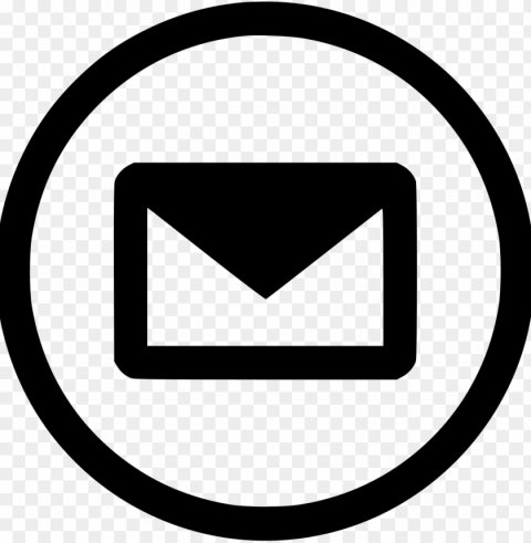 email mail envelope send communication data comments - email icon white circle Isolated Item on HighResolution Transparent PNG