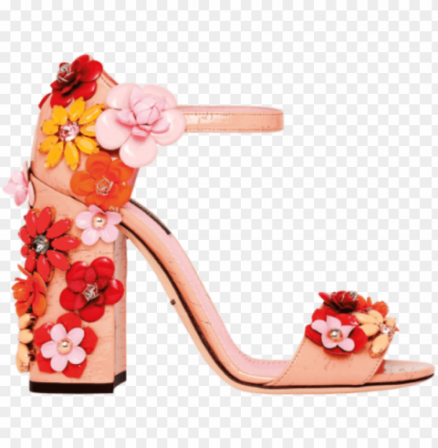 embellished leather sandals from dolce & gabbana - sandal Clear Background PNG Isolation