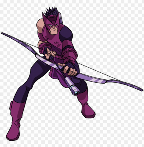 emh hawkeye - avengers earth's mightiest heroes hawkeye Isolated Graphic with Clear Background PNG