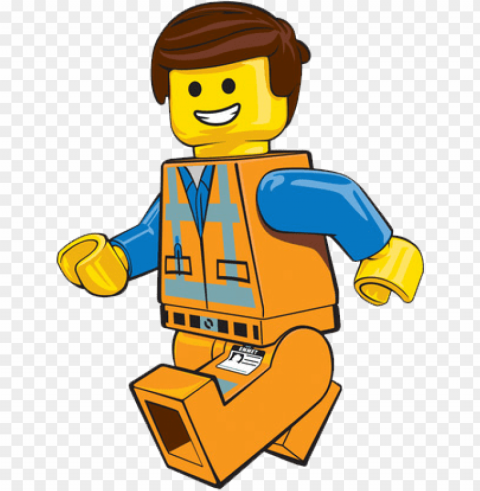 emmet lego movie free vector - lego clipart Transparent Background PNG Isolated Character