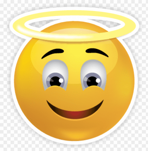 Emoji Angel Face PNG With Alpha Channel For Download