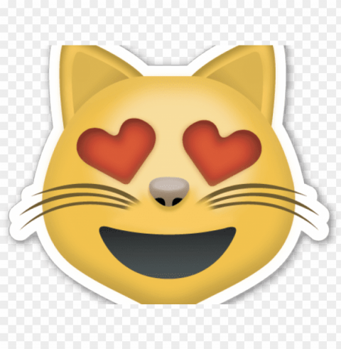 emoji clipart cat - emoticones de whatsapp gato Clean Background Isolated PNG Icon