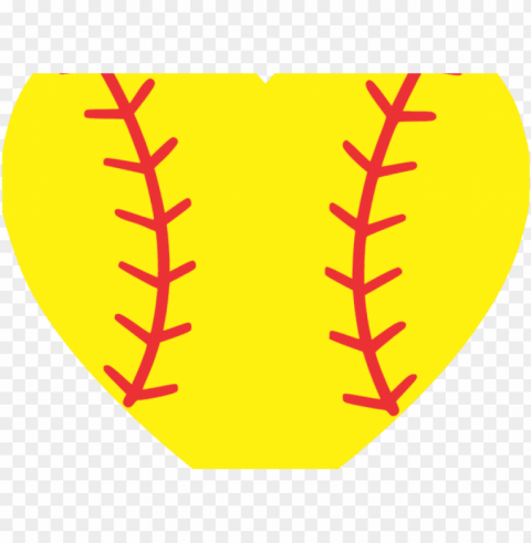 emoji clipart softball - heart softball clip art Clear PNG graphics free