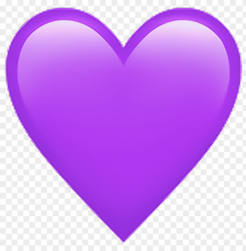 emoji de corazon morado Clear Background PNG Isolated Graphic Design