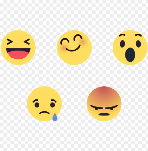 emoji fb - facebook likes emojis Transparent Background Isolated PNG Design Element