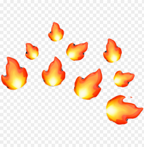 emoji fire - fire emoji crown PNG with transparent backdrop