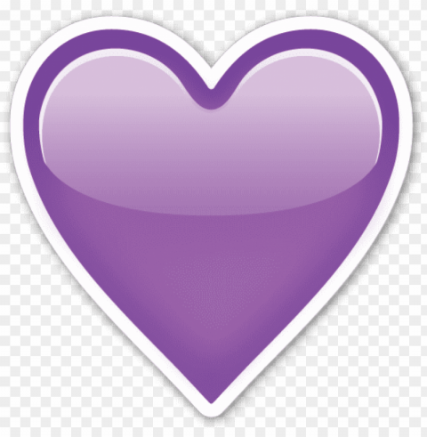 Emoji Purple Heart Isolated PNG Graphic With Transparency