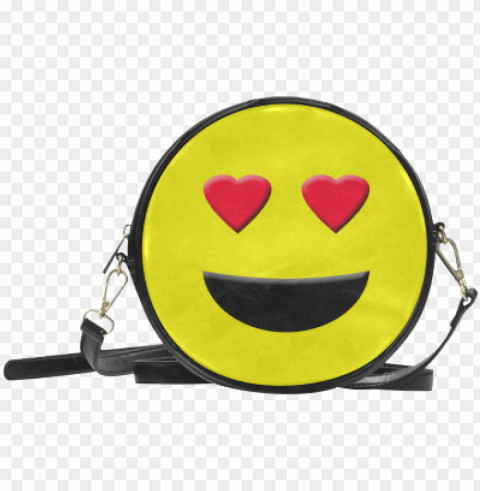 emot heart smiley round sling bag model id - miraculous ladybug marinette bag PNG graphics with transparent backdrop