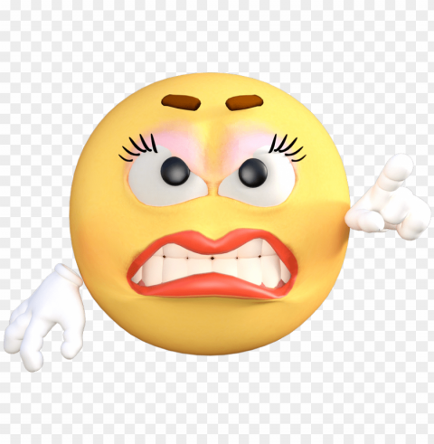 emoticon emoji angry cartoon emotion yello - angry whatsapp status for boyfriend Isolated Artwork on Transparent Background PNG