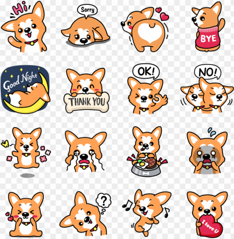 emoticon sticker for kakaotalk - emotico Isolated Graphic on HighQuality Transparent PNG