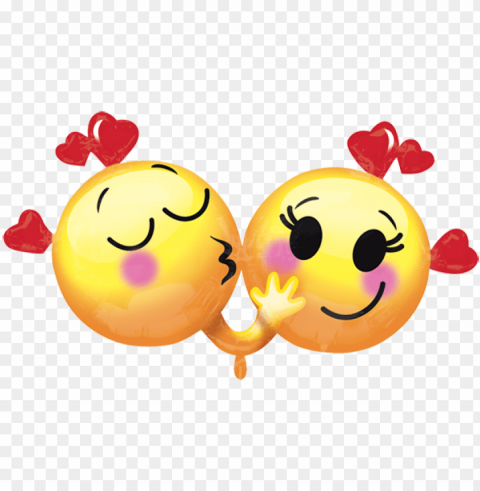 emoticones enamorados 28 pulgadas globo metálico - emoji birthday love Transparent background PNG images selection
