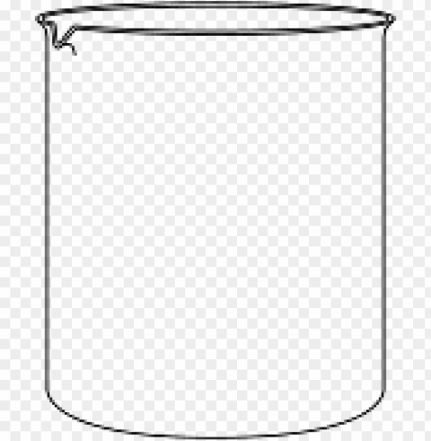empty beaker PNG transparent designs for projects