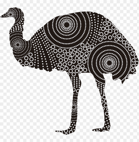 emu animal wall art sticker - turkey ClearCut Background PNG Isolated Subject