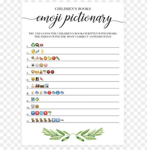 ender neutral baby shower emoji game printable by - baby shower emoji pictionary Isolated Graphic on HighQuality PNG