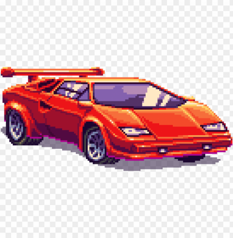 enetrator gt red front - 8 bit car PNG images with alpha transparency selection