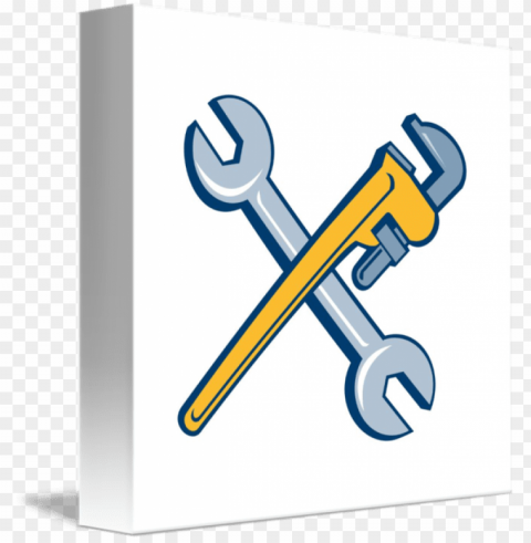 Engine Clipart Crossed Wrench - Pipe Wrench Crossed PNG Images Without Licensing