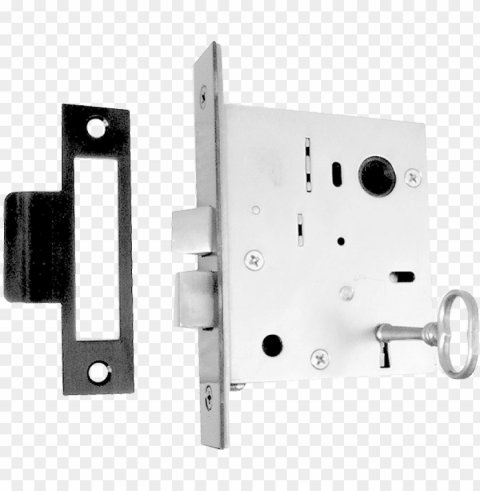 enlarge image - mortise deadbolt key PNG Graphic Isolated on Clear Background Detail