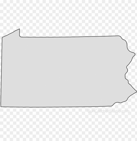 ennsylvania map outline shape state stencil cli Transparent PNG image