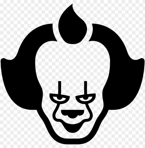 ennywise face - pennywise ico PNG Image Isolated with Transparency