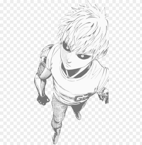 enos black and white clip stock - one punch man chica mosquito vs genos PNG transparent design diverse assortment