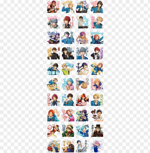 ensemble stars - ensemble stars line stickers PNG pictures with no background required