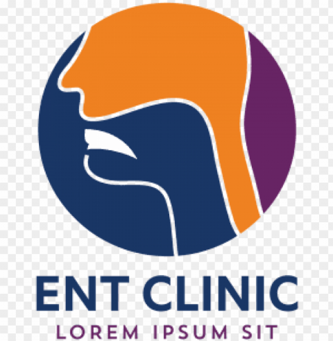 Ent Logo Head For Ear Nose Throat Doctor Specialists - Otolaryngology Logo Vector Free Download PNG With Alpha Channel Extensive Images