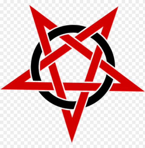 entagram rouge spot symbol pentalpha pent - pentagram Isolated Character with Transparent Background PNG